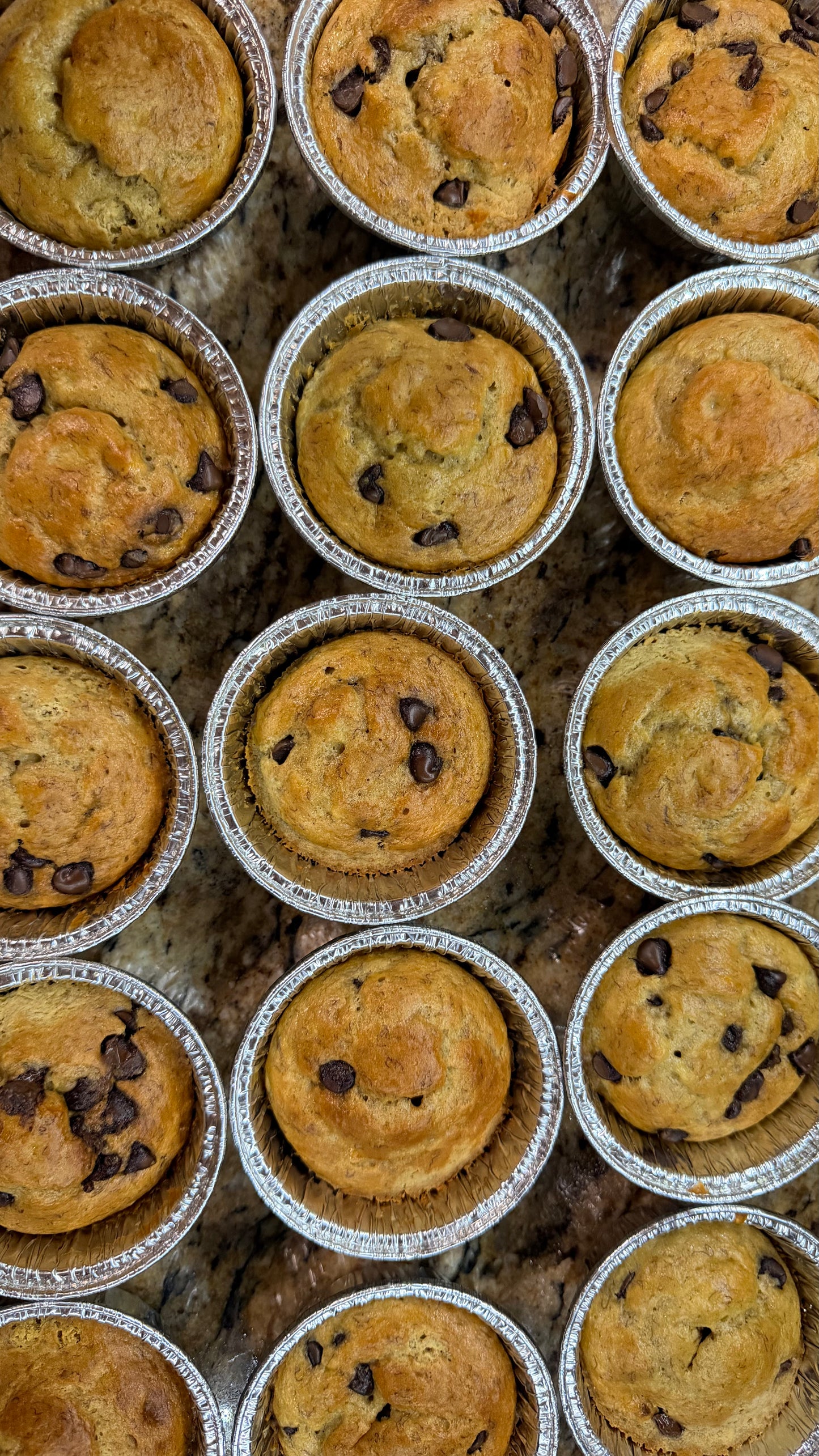 Banana Oat Chocolate Chip Muffin