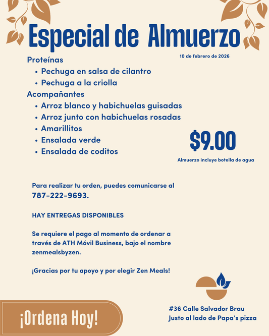 Especial almuerzo