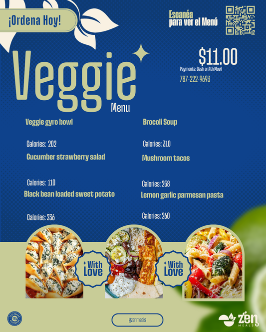 Veggie Menu Meal Prep
